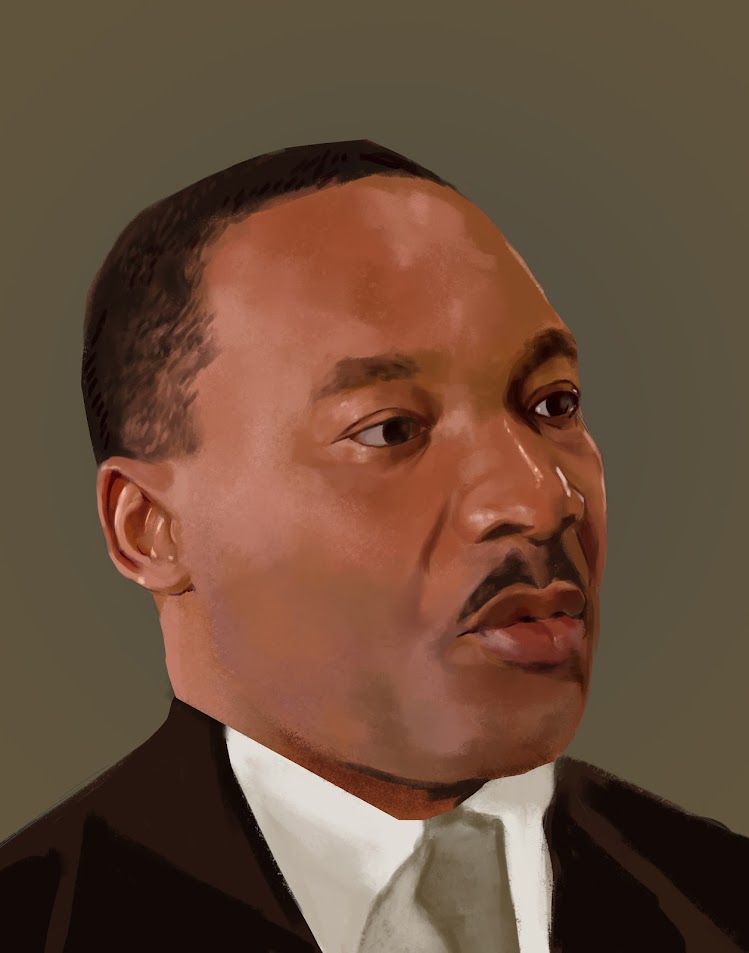 Digital Portrait of Martin Luther King Jr.